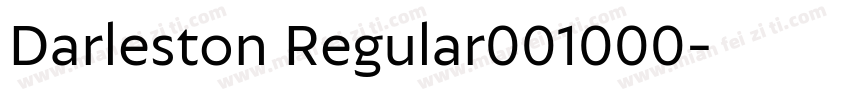 Darleston Regular001000字体转换